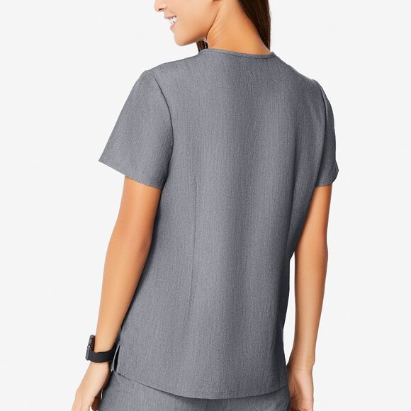 Figs Slim Catarina One-Pocket Scrub Top in Graphite - Picture 5 of 13